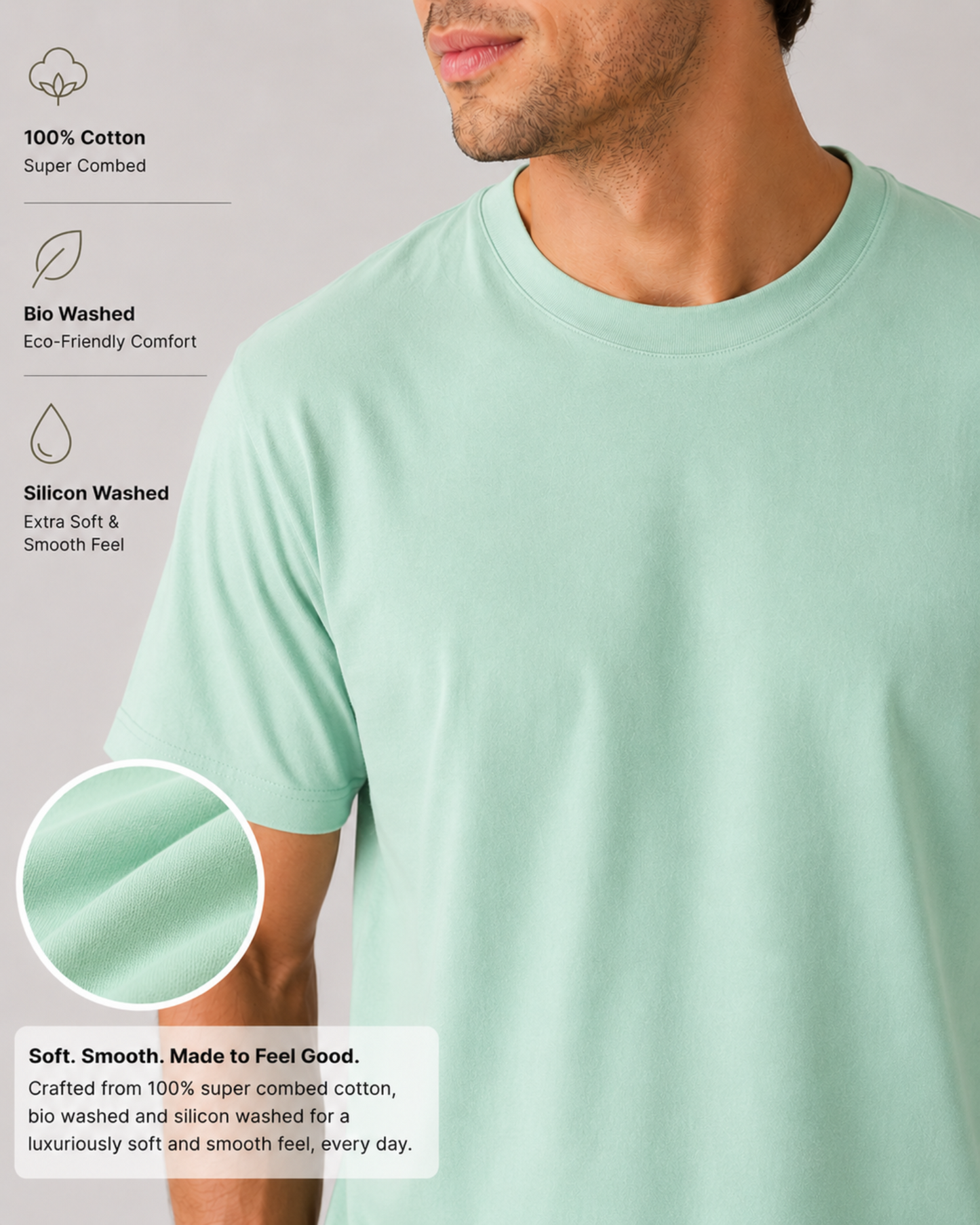 Regular Tee- Mint Green