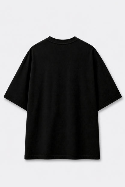 Oversized Tee: Jet Black