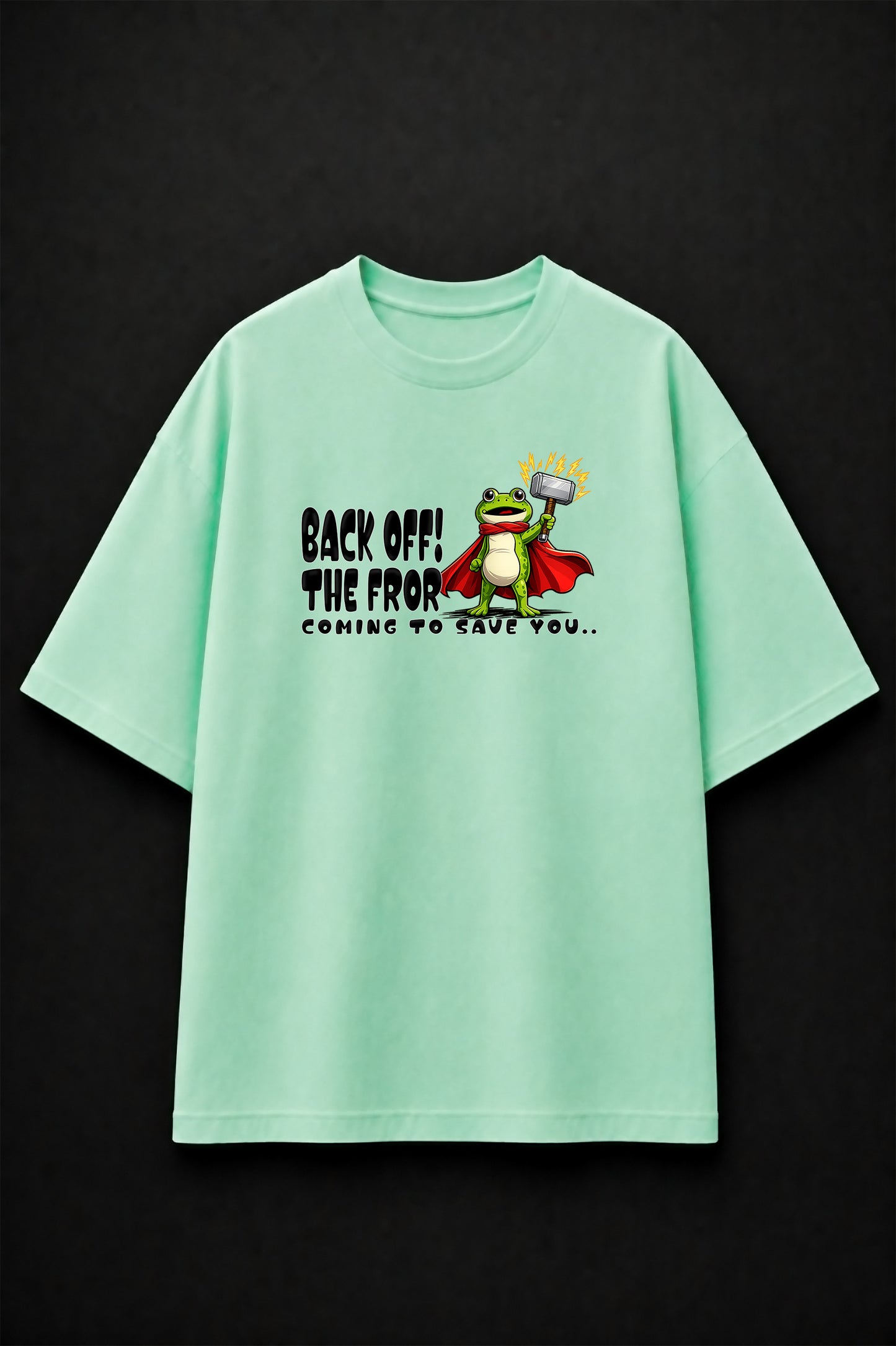 Oversized Tee: Mint Green