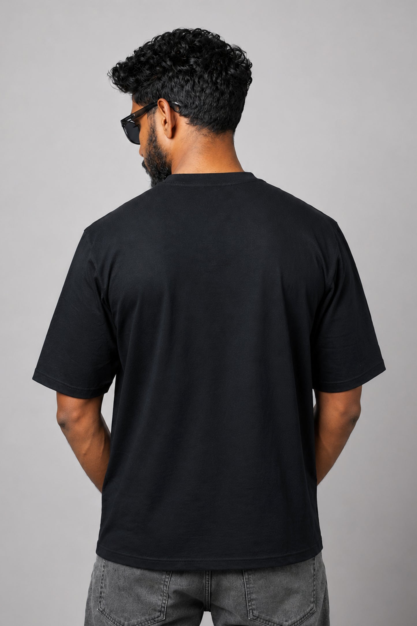 Oversized Tee: Jet Black