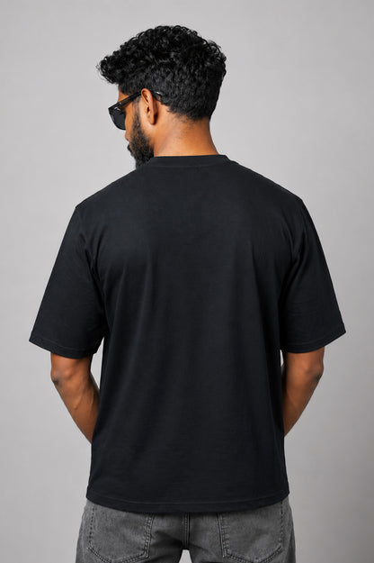 Oversized Tee: Jet Black