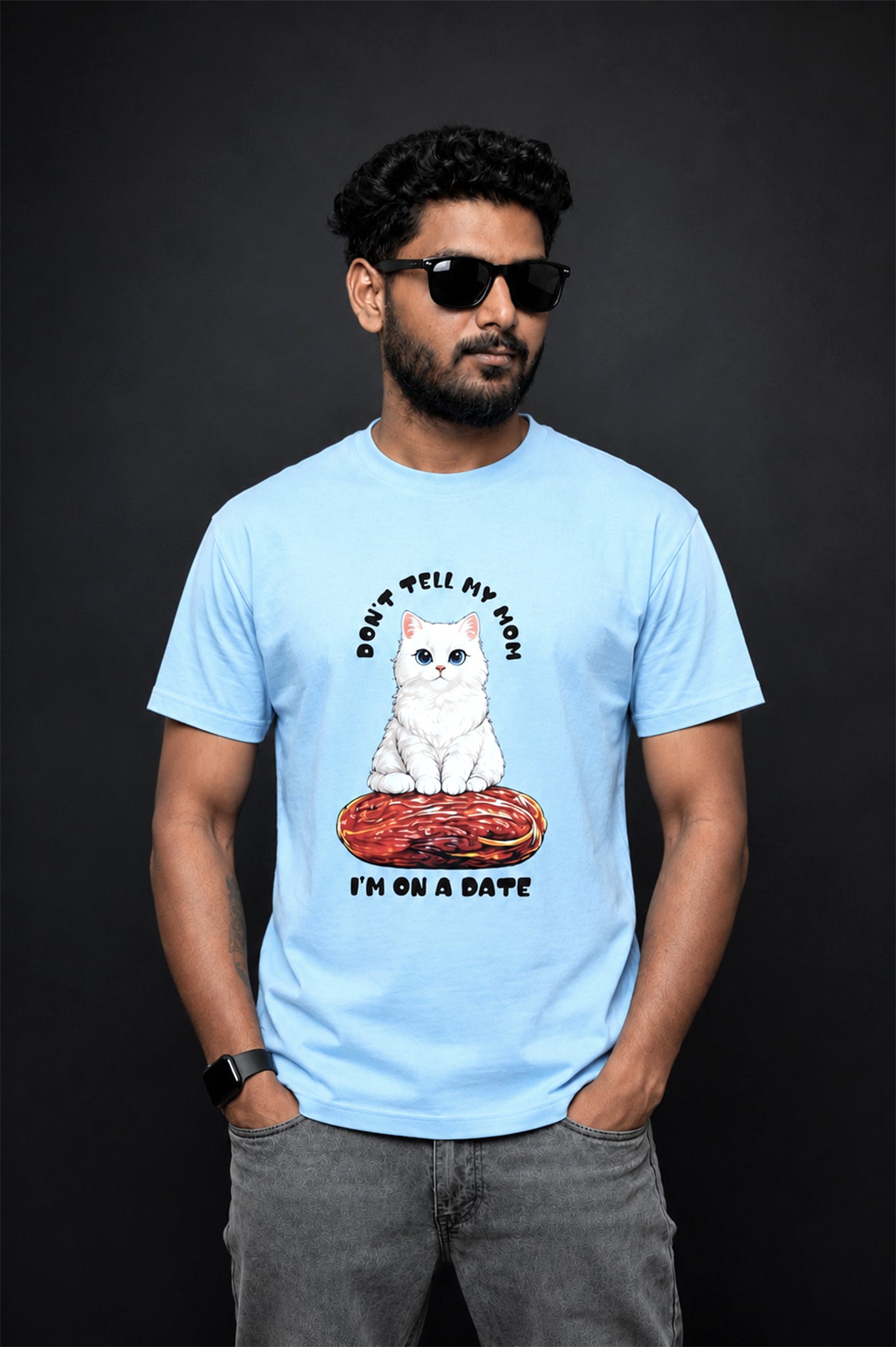 Regular Tee- Powder Blue