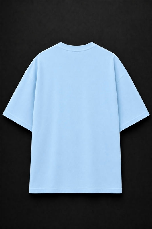 Oversized Tee: Powder Blue