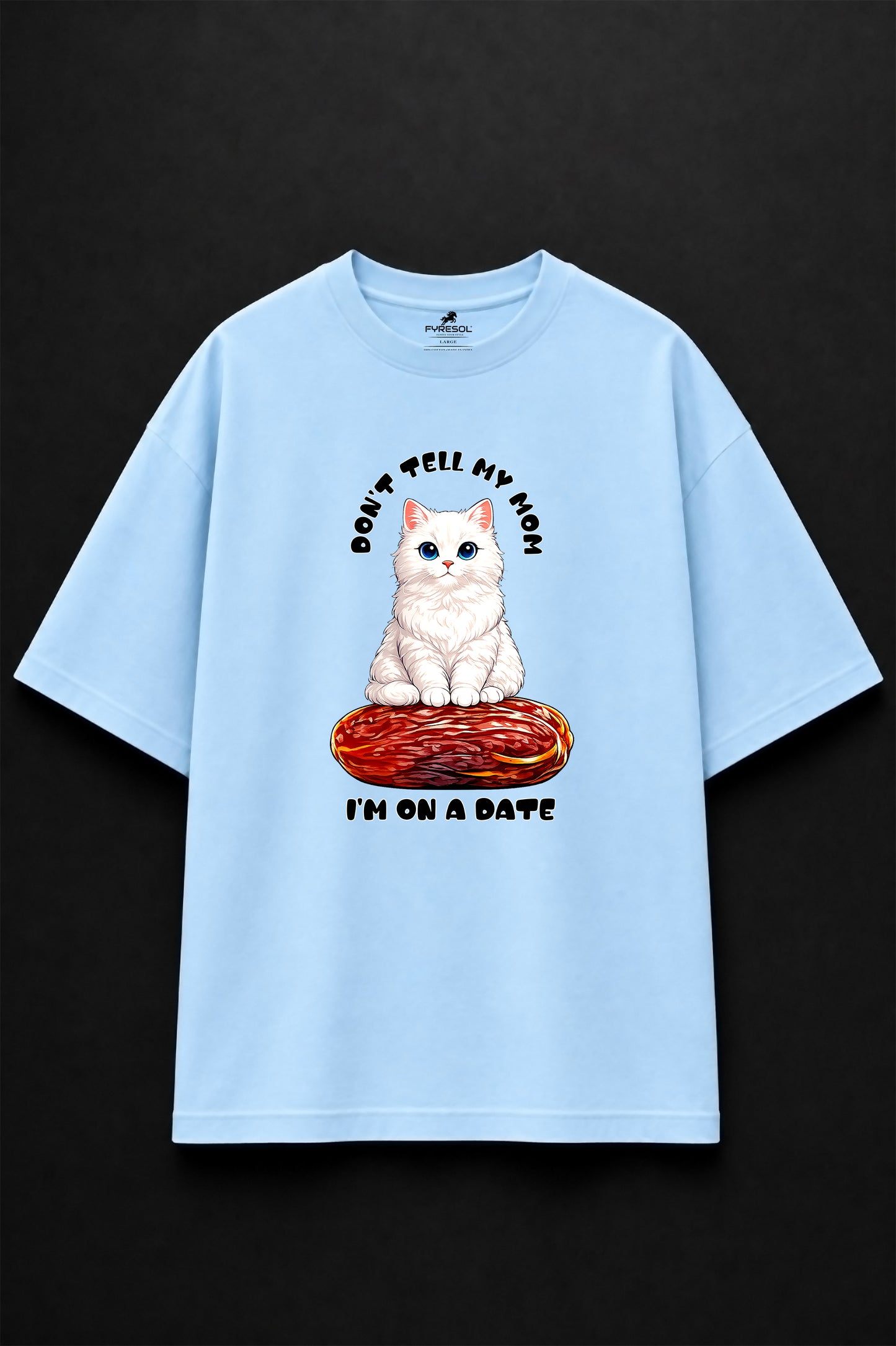 Oversized Tee: Powder Blue