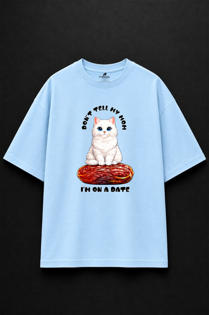 Oversized Tee: Powder Blue