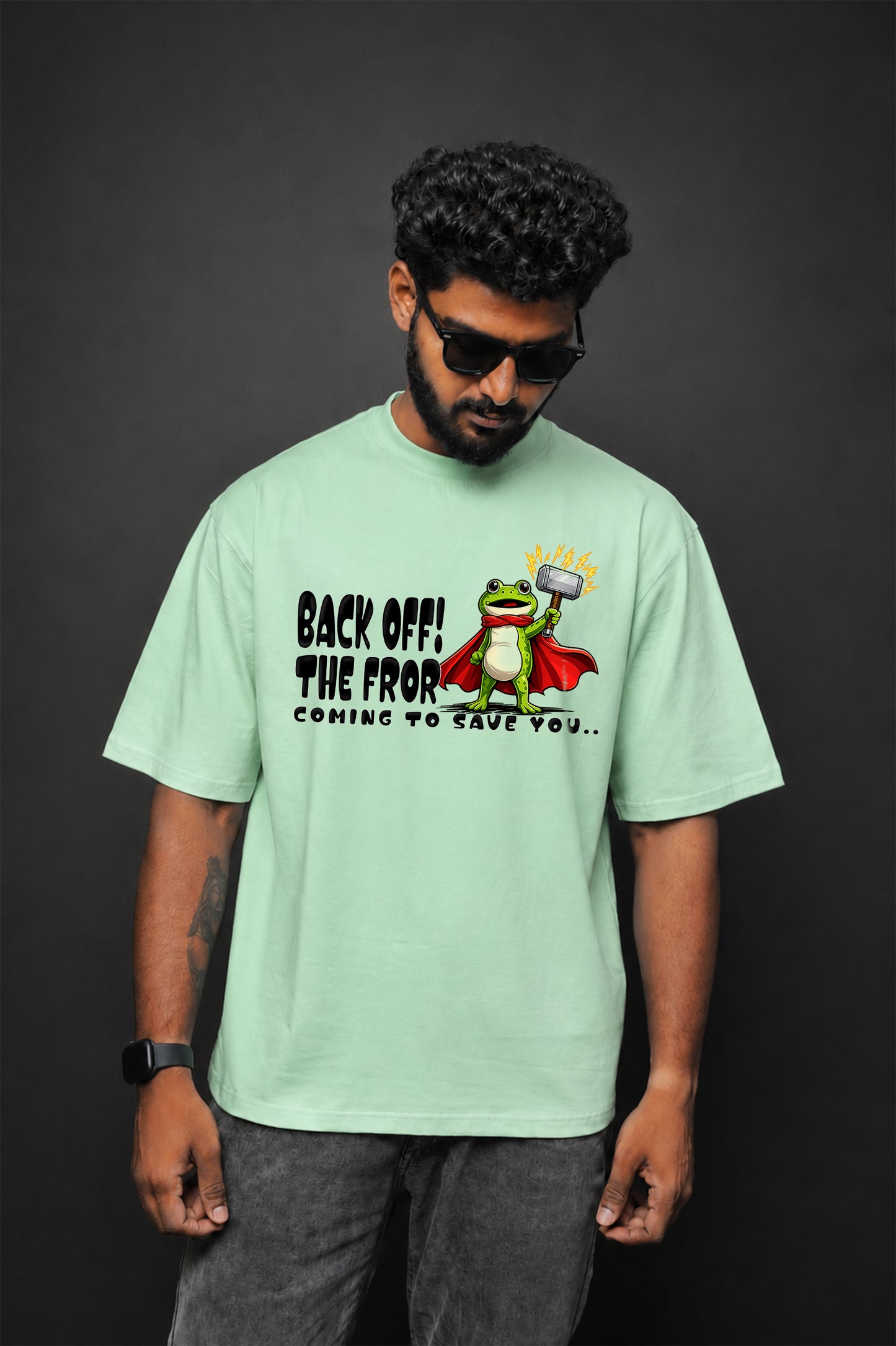 Oversized Tee: Mint Green