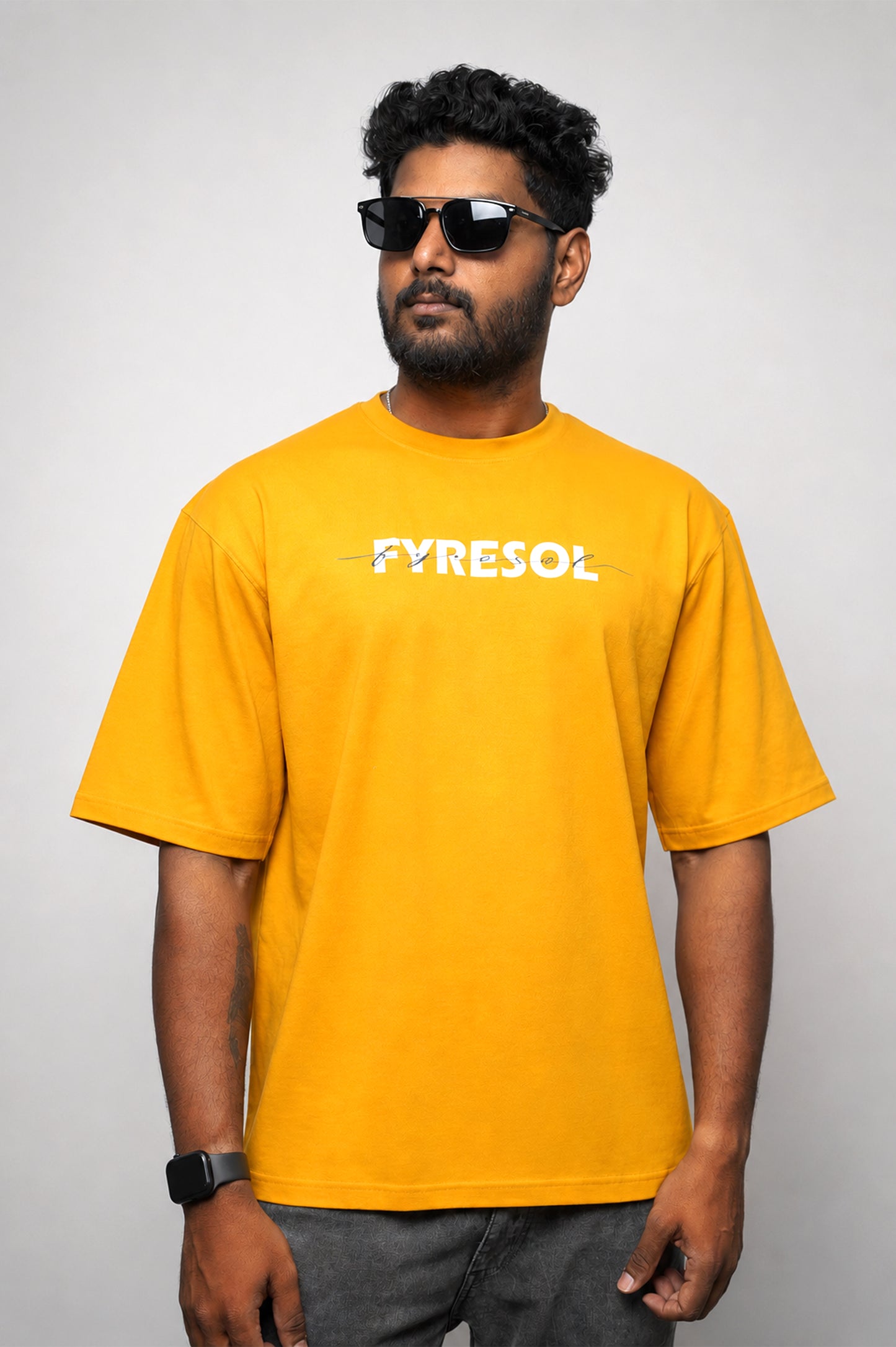 Oversized Tee: Mustard