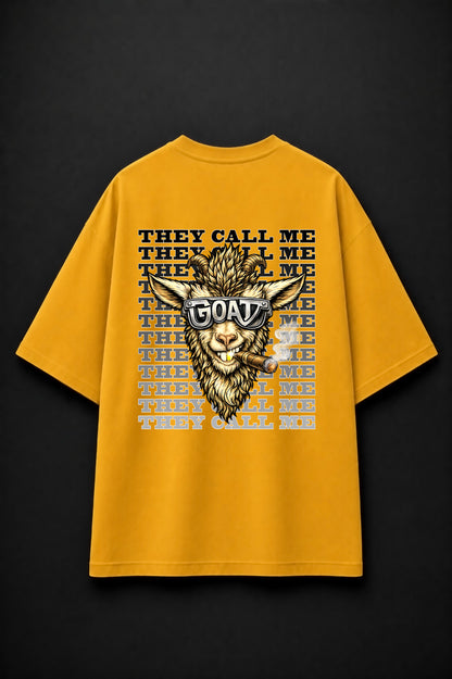 Oversized Tee: Mustard