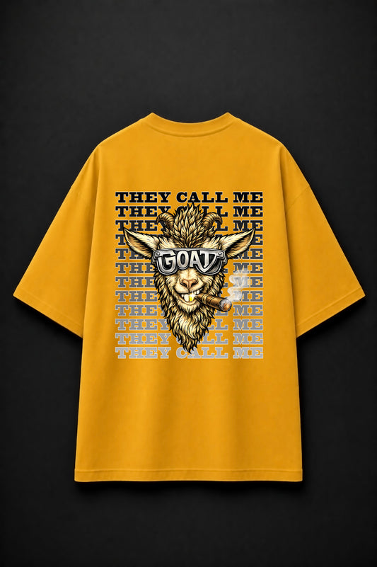 Oversized Tee: Mustard