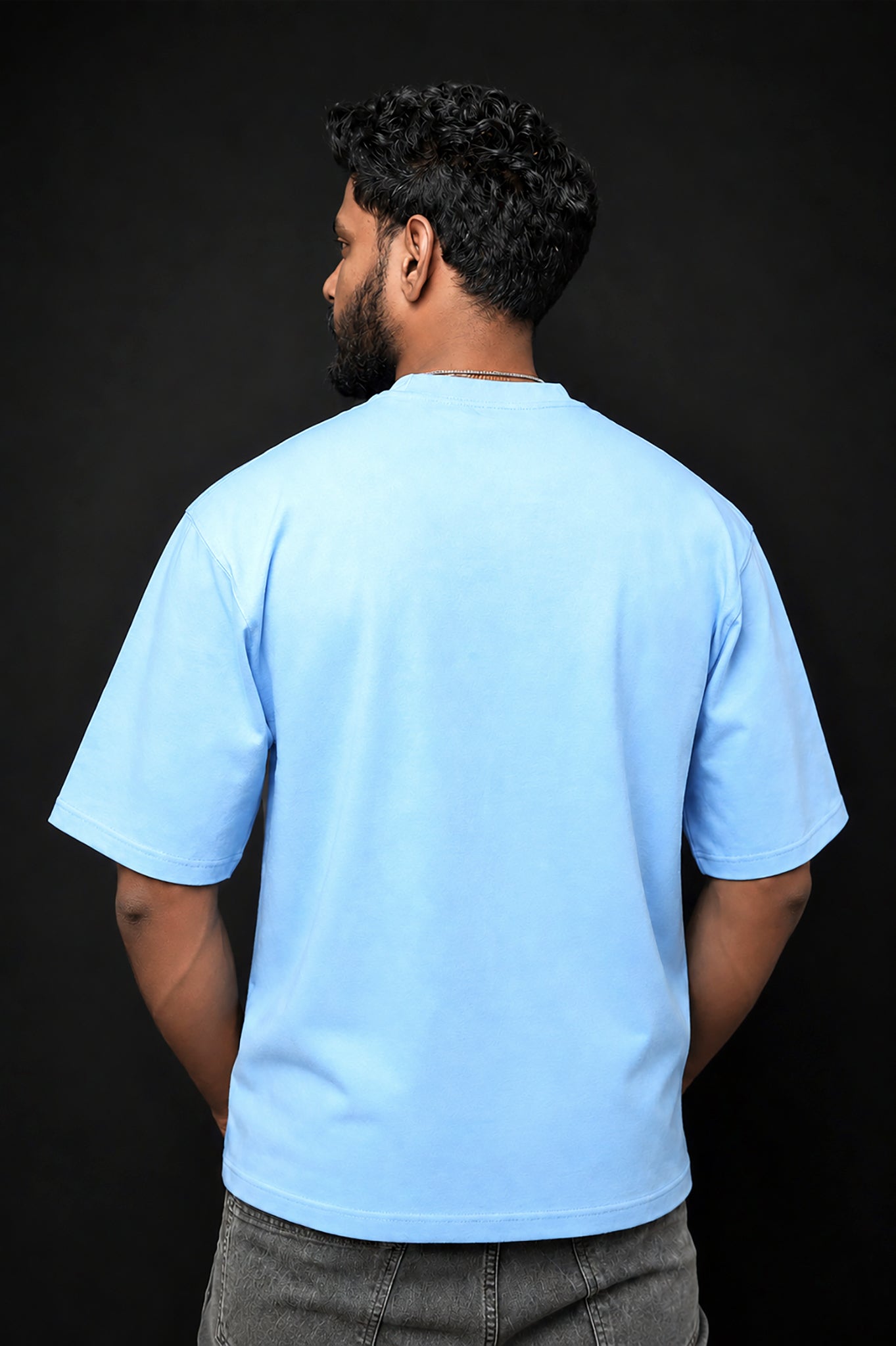 Oversized Tee: Powder Blue